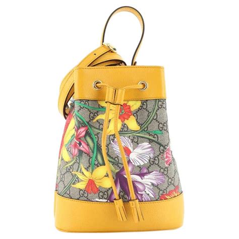 gucci floral bucket bag|gucci clear tote bag.